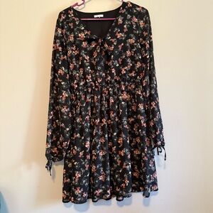 Maurice’s Black Floral Dress